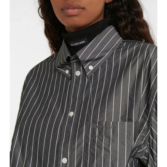 Balenciaga Twisted Swing BB Corp Cotton-blend Shirt 3 Balenciaga Twisted Swing BB Corp Cotton-blend Shirt - Image 3