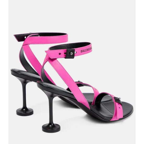 Balenciaga Afterhour 90 Leather Sandals 2 Balenciaga Afterhour 90 Leather Sandals - Image 2
