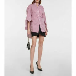 Balenciaga BB Corp Striped Cotton Shirt