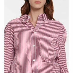 Balenciaga BB Corp Striped Cotton Shirt -Balenciaga Sportswear unnamed file 3526