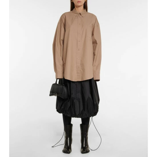 Balenciaga Oversized Cotton-blend Shirt 1 Balenciaga Oversized Cotton-blend Shirt