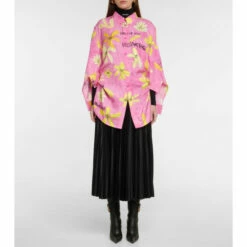 Balenciaga Printed Oversized Shirt