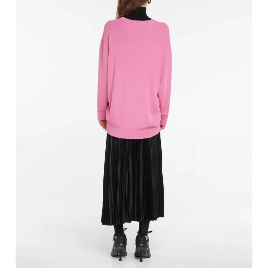 Balenciaga Oversized V-neck Sweater 2 Balenciaga Oversized V-neck Sweater - Image 2
