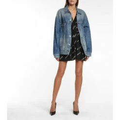 Balenciaga Logo Denim Jacket