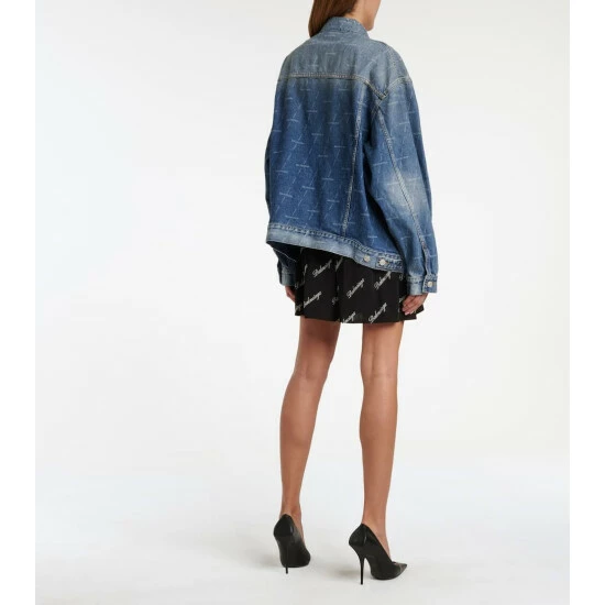 Balenciaga Logo Denim Jacket 2 Balenciaga Logo Denim Jacket - Image 2