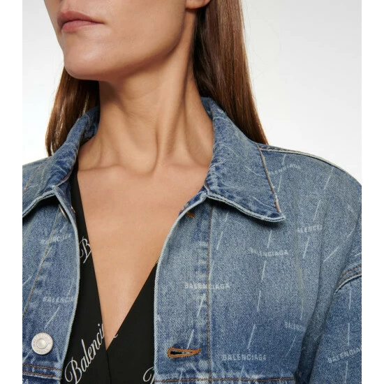 Balenciaga Logo Denim Jacket 3 Balenciaga Logo Denim Jacket - Image 3
