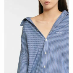 Balenciaga Striped Cotton Shirt -Balenciaga Sportswear unnamed file 3633