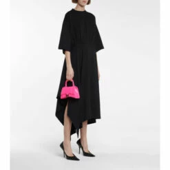 Balenciaga Pleated T-shirt Dress