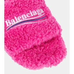 Balenciaga Furry Faux Shearling Slides -Balenciaga Sportswear unnamed file 3663