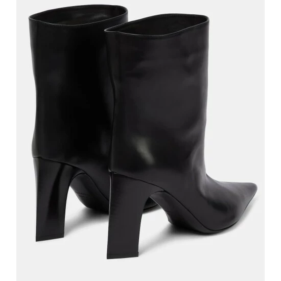 Balenciaga Blade Leather Ankle Boots 2 Balenciaga Blade Leather Ankle Boots - Image 2