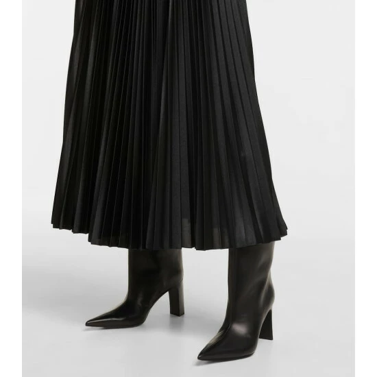 Balenciaga Blade Leather Ankle Boots 3 Balenciaga Blade Leather Ankle Boots - Image 3