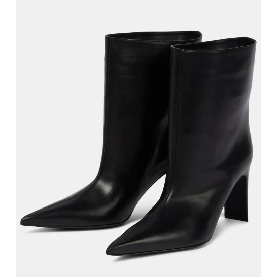 Balenciaga Blade Leather Ankle Boots 4 Balenciaga Blade Leather Ankle Boots - Image 4