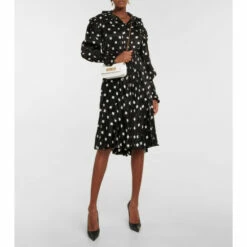 Balenciaga Printed Midi Dress