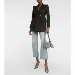 Balenciaga BB Satin Mules