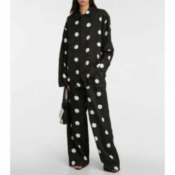 Balenciaga Polka-dot Jacquard Shirt