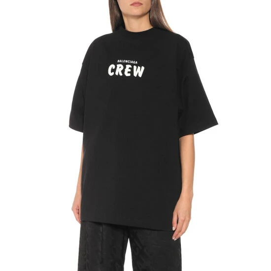 Balenciaga Crew Oversized Cotton T-shirt 4 Balenciaga Crew Oversized Cotton T-shirt - Image 4