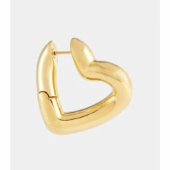 Balenciaga Heart Hoop Earrings