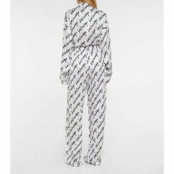 Balenciaga New Scribble Silk Satin Pants -Balenciaga Sportswear unnamed file 3800