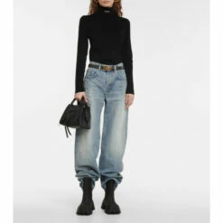 Balenciaga Logo Turtleneck Sweater