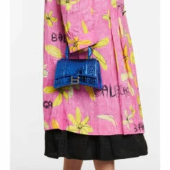 Balenciaga Hourglass XS Leather Crossbody Bag