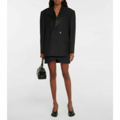 Balenciaga Wool And Mohair Tuxedo Blazer