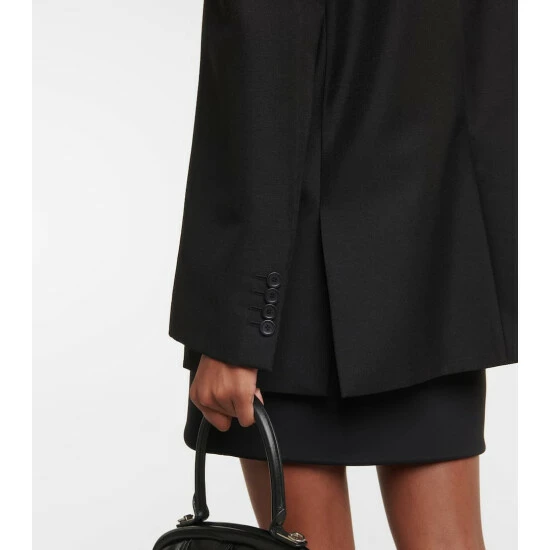 Balenciaga Wool And Mohair Tuxedo Blazer 4 Balenciaga Wool And Mohair Tuxedo Blazer - Image 4