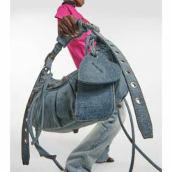 Balenciaga Le Cagole Small Denim Shoulder Bag -Balenciaga Sportswear unnamed file 3872