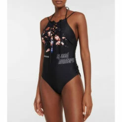 Balenciaga Speed Hunters Halterneck Swimsuit