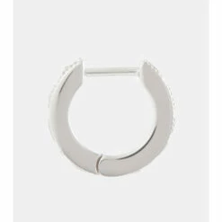 Balenciaga Force Sterling Silver Hoop Earrings