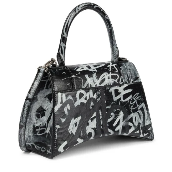 Balenciaga Hourglass Small Printed Leather Shoulder Bag 3 Balenciaga Hourglass Small Printed Leather Shoulder Bag - Image 3