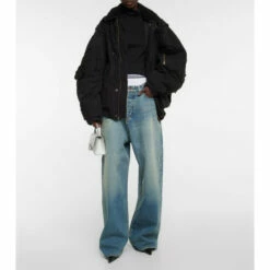 Balenciaga Mid-rise Wide-leg Cotton Jeans
