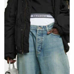 Balenciaga Mid-rise Wide-leg Cotton Jeans -Balenciaga Sportswear unnamed file 3923