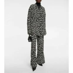 Balenciaga Logo-print Silk Crêpe De Chine Shirt