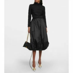 Balenciaga Square Knife BB Python-effect Leather Mules