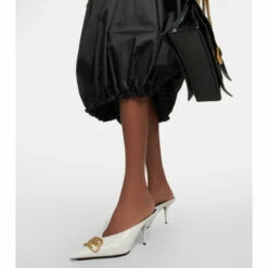 Balenciaga Square Knife BB Python-effect Leather Mules -Balenciaga Sportswear unnamed file 3955