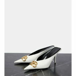 Balenciaga Square Knife BB Python-effect Leather Mules -Balenciaga Sportswear unnamed file 3956