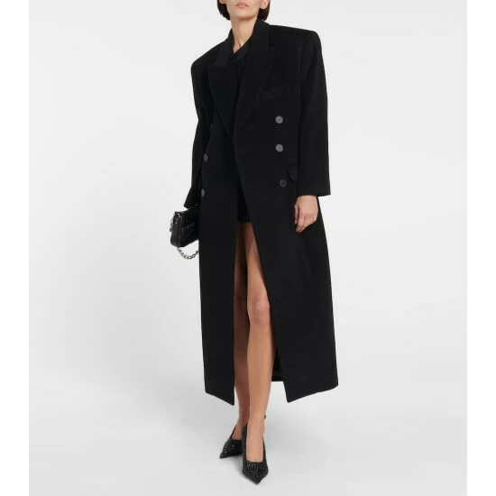 Balenciaga Wool And Alpaca Wool Coat 1 Balenciaga Wool And Alpaca Wool Coat