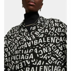 Balenciaga Logo-print Silk Crêpe De Chine Shirt -Balenciaga Sportswear unnamed file 396