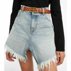 Balenciaga BB Leather Belt