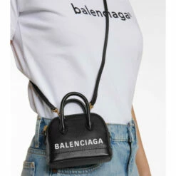 Balenciaga Ville Mini Leather Shoulder Bag