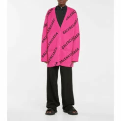 Balenciaga Logo Cotton-blend Cardigan