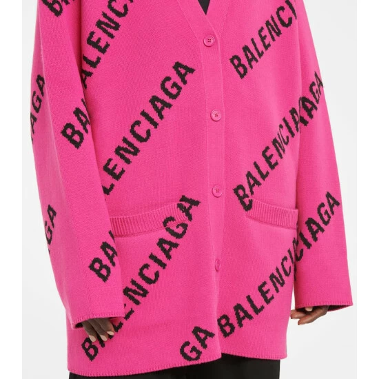 Balenciaga Logo Cotton-blend Cardigan 3 Balenciaga Logo Cotton-blend Cardigan - Image 3