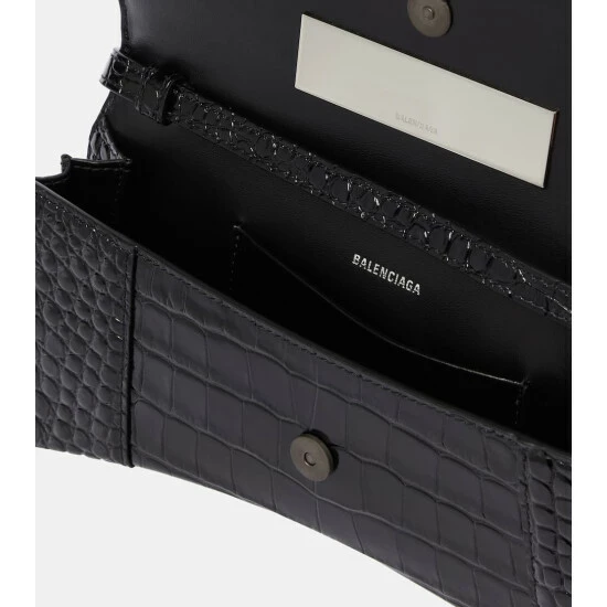 Balenciaga Hourglass Sling Croc-effect Leather Shoulder Bag 2 Balenciaga Hourglass Sling Croc-effect Leather Shoulder Bag - Image 2