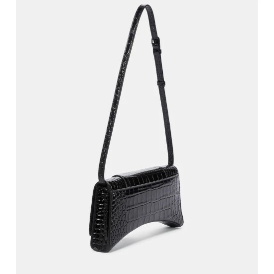 Balenciaga Hourglass Sling Croc-effect Leather Shoulder Bag 3 Balenciaga Hourglass Sling Croc-effect Leather Shoulder Bag - Image 3