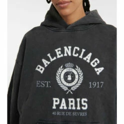 Balenciaga Logo Cotton Hoodie 5 Balenciaga Logo Cotton Hoodie -Balenciaga Sportswear unnamed file 4099