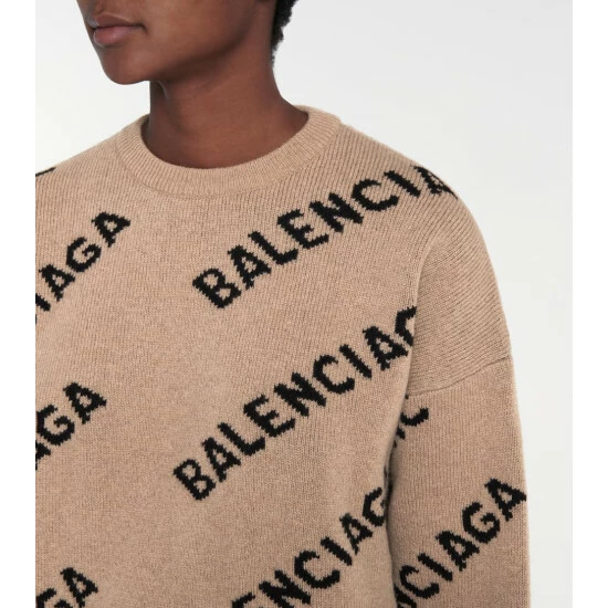 Balenciaga Logo Wool-blend Sweater 4 Balenciaga Logo Wool-blend Sweater - Image 4