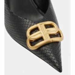 Balenciaga Square Knife BB Croc-effect Leather Pumps -Balenciaga Sportswear unnamed file 4145