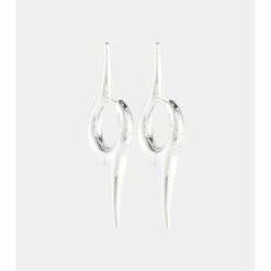Balenciaga Force Double Spike Silver Earrings 7 Balenciaga Force Double Spike Silver Earrings -Balenciaga Sportswear unnamed file 447