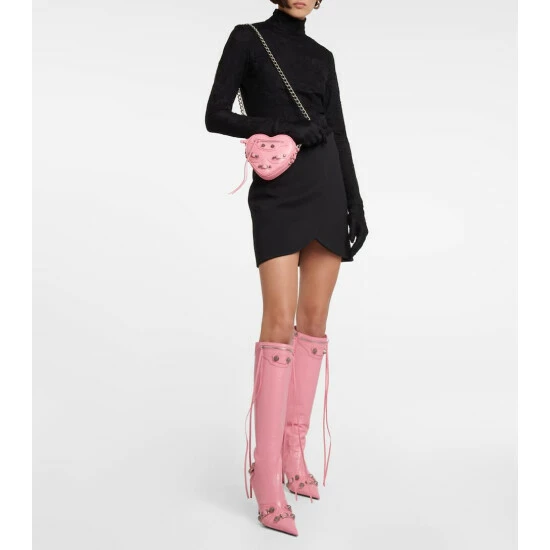 Balenciaga Le Cagole Heart Mini Leather Crossbody Bag 4 Balenciaga Le Cagole Heart Mini Leather Crossbody Bag - Image 4