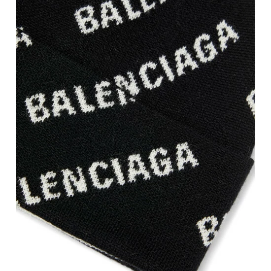 Balenciaga Logo Wool-blend Beanie 2 Balenciaga Logo Wool-blend Beanie - Image 2